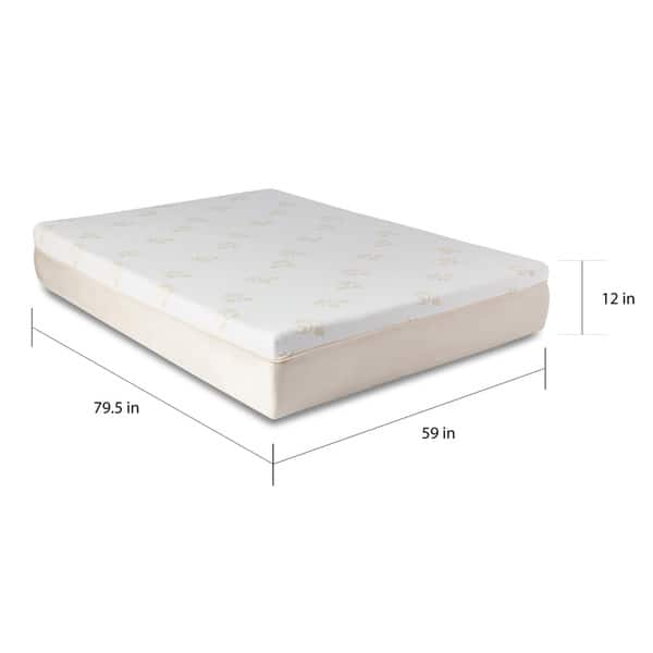 Slumber Solutions Gel Memory Foam 12-inch King-size Mattress - Bed Bath ...