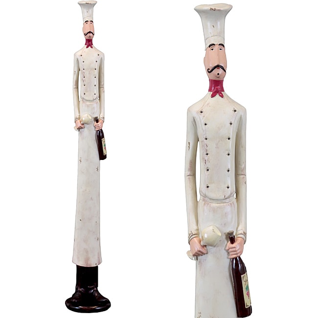 resin chef statue