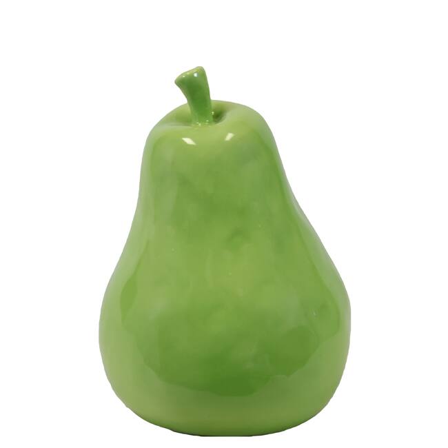 Small Ceramic Green Pear