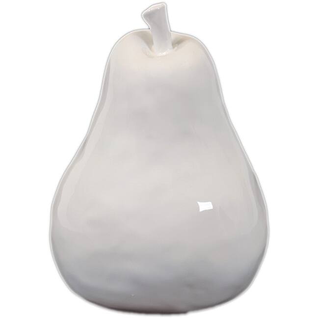 Ceramic Pear White Large
