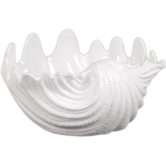 Urban Trends Ceramic Seashell White