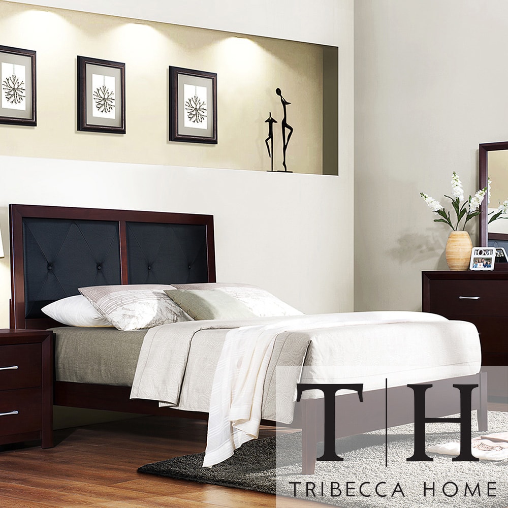 Tribecca Home Tribecca Home Jenkins Queen Bed Black Size Queen