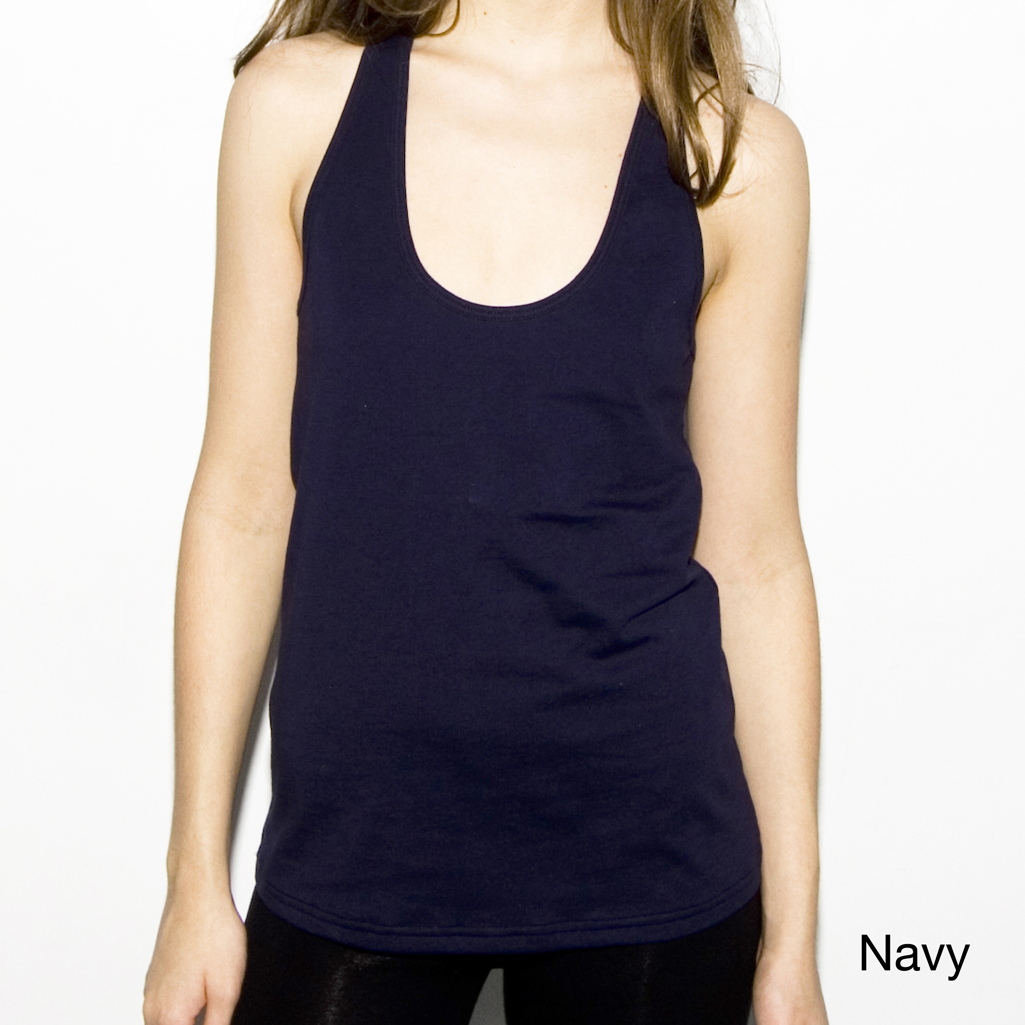 American Apparel American Apparel Womens Navy Jersey Racer Back Tank Top (xs Only) Navy Size XS (2  3)
