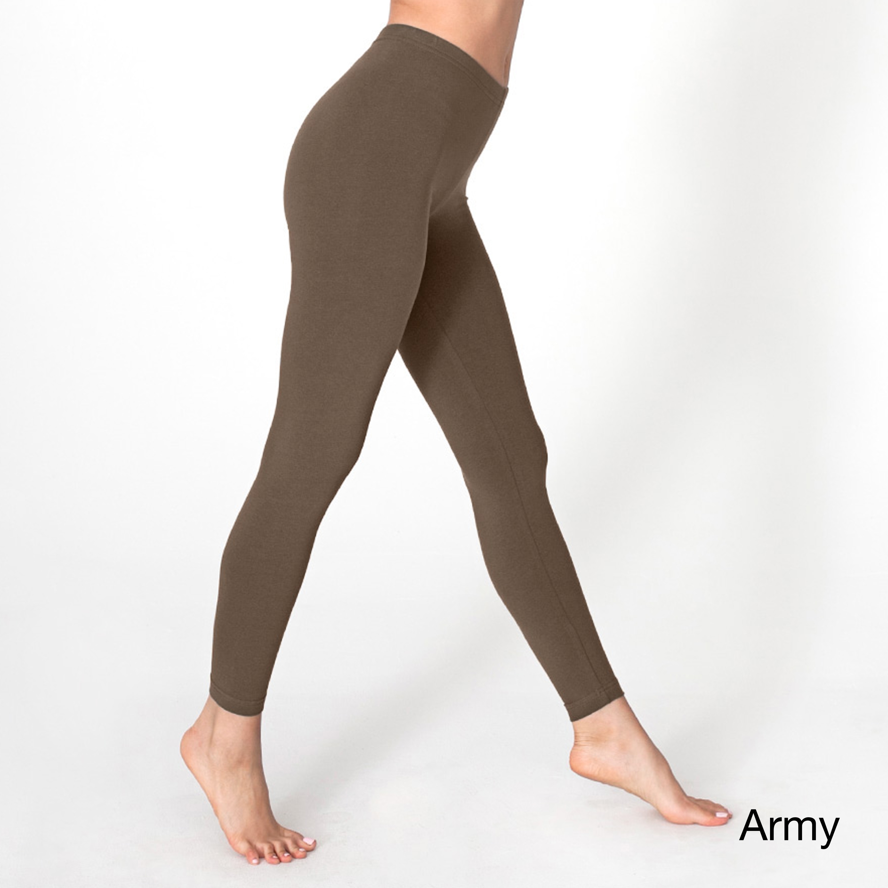 American Apparel American Apparel Womens Cotton Spandex Legging Green Size XS (2  3)