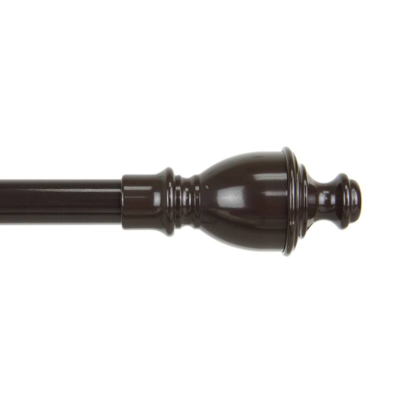 InStyleDesign Cocoa Lantern Adjustable Curtain Rod Set - 28 to 48-inch