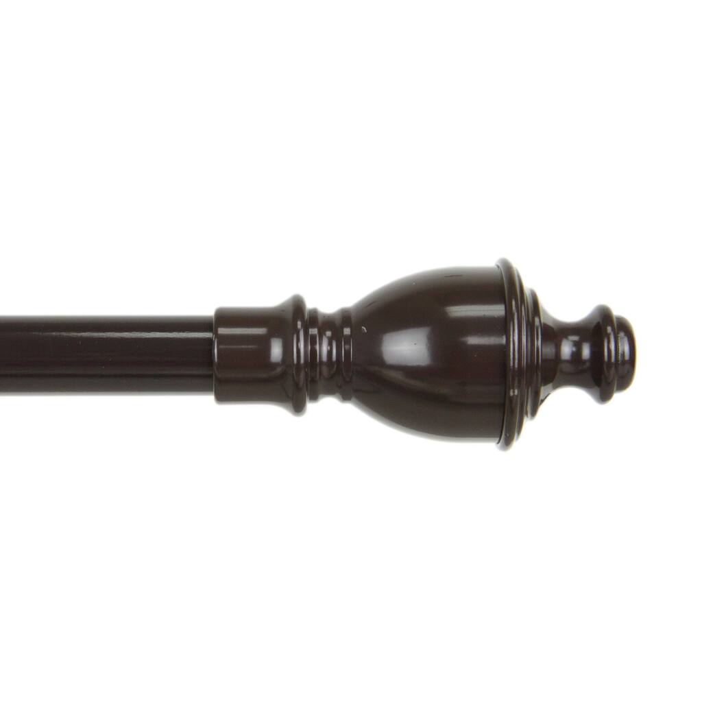 InStyleDesign Cocoa Lantern Adjustable Curtain Rod Set