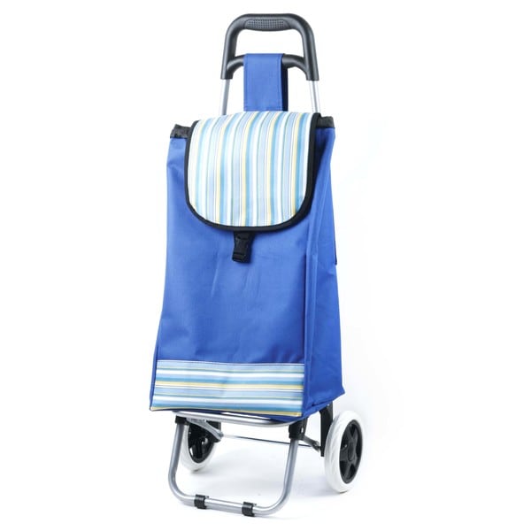 blue trolley bag