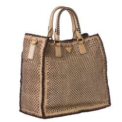 woven prada tote