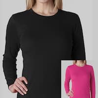 Women's Soft Cotton Long Sleeve Crew Neck T-shirt