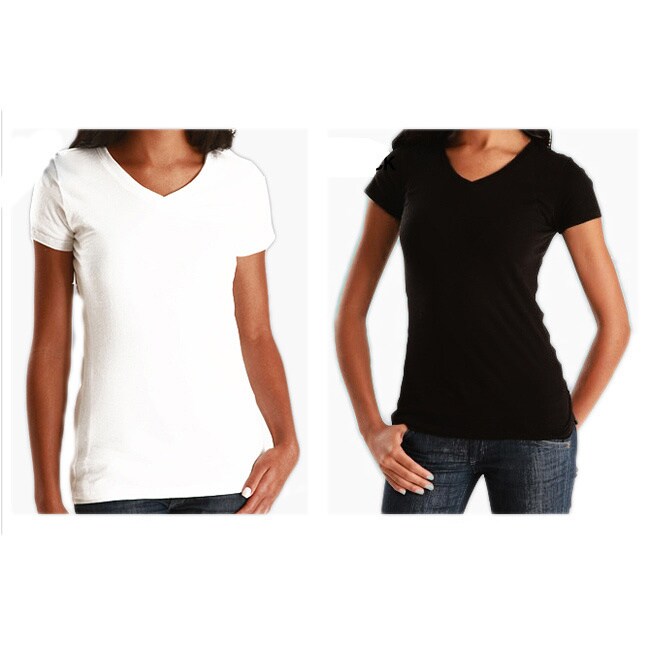 100 percent cotton v neck t shirts