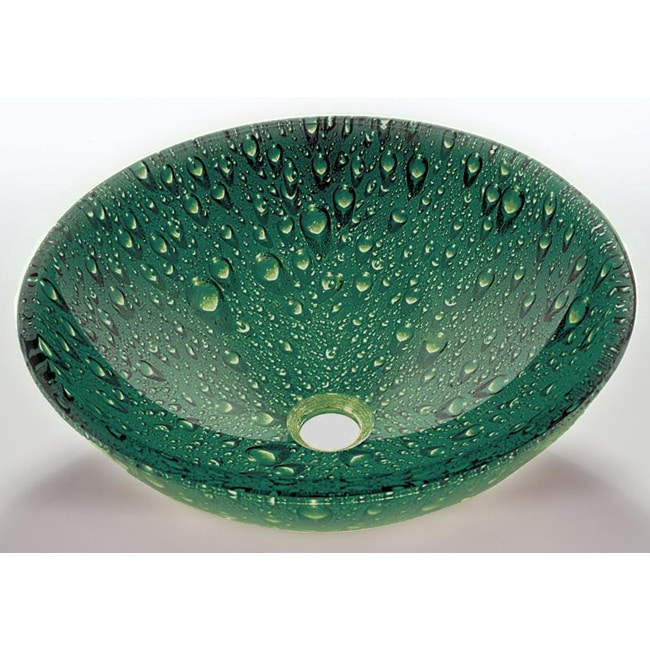 Shop Green Glass Sink Bowl - Free Shipping Today - Overstock.com - 7009460