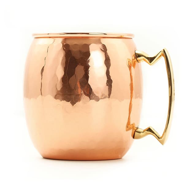 Old Dutch 24 Oz Hammered Solid Copper Moscow Mule Mugs Set Of 4 Overstock 7009527