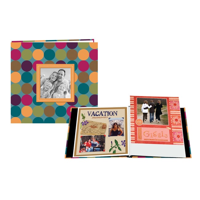 Pioneer 8 X 8 Inch Designer Raised Frame Scrapbook With Bonus Refill Pages