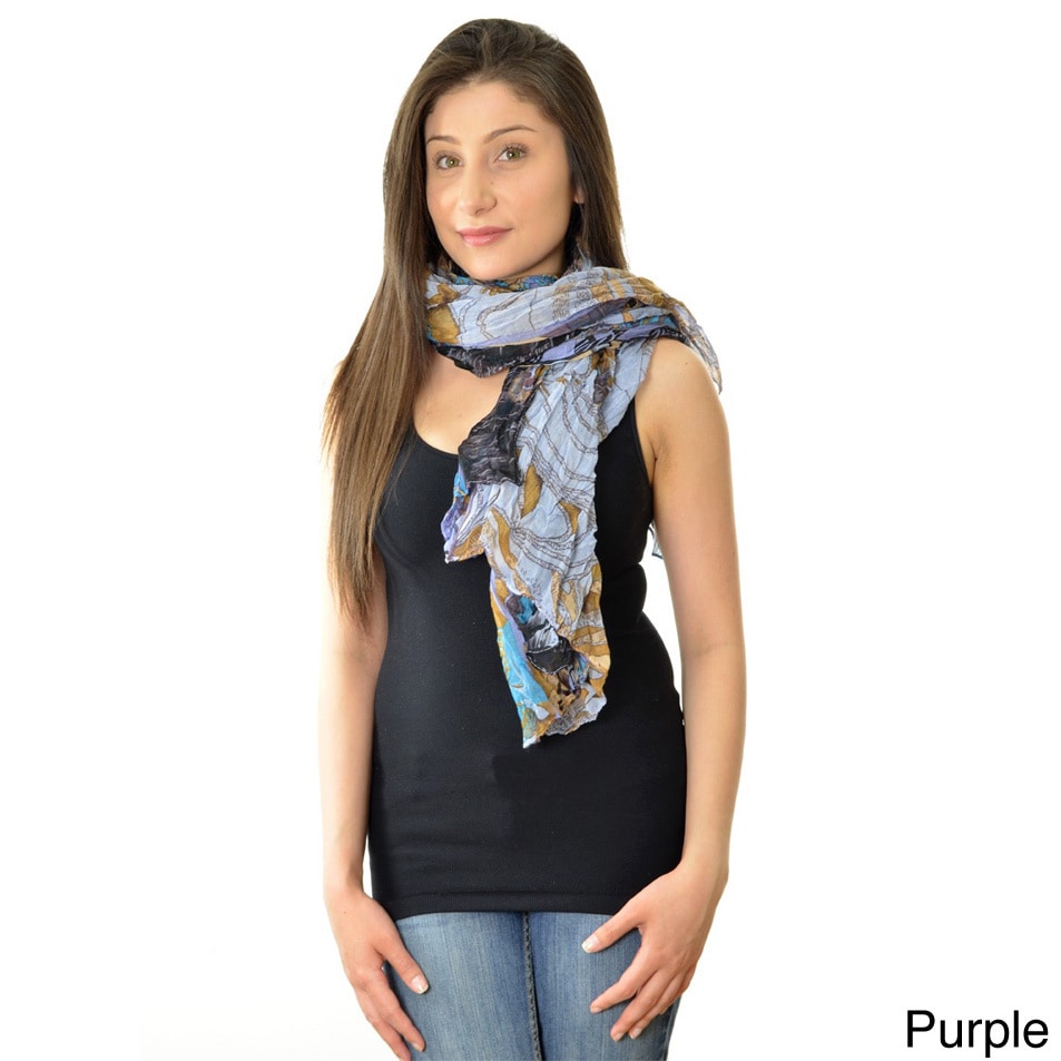 La77 Village inspired Womens Animal And Floral print Scarf