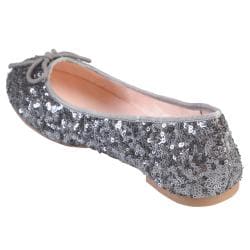 Hailey Jeans Co. Women's 'Gulf' Sequined Round Toe Ballet Flats Hailey Jeans Co Flats