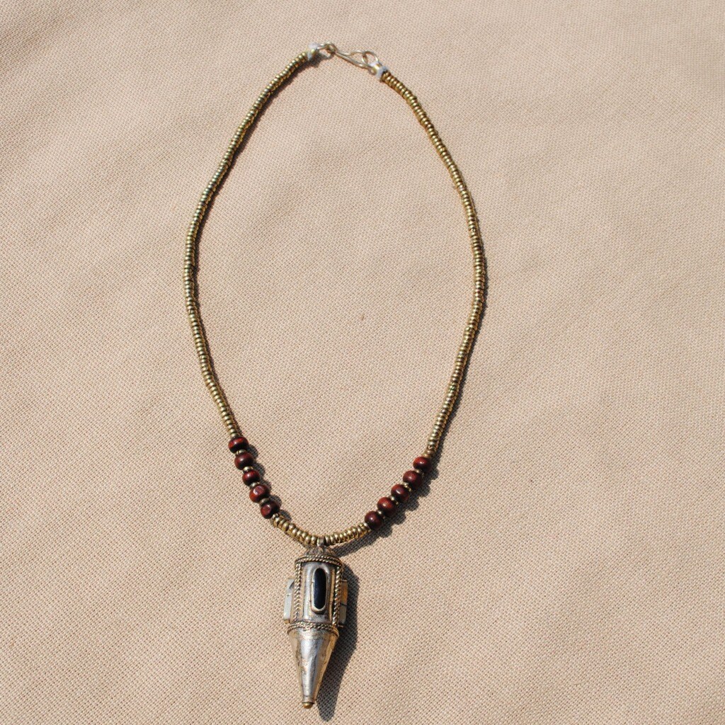 black bullet necklace