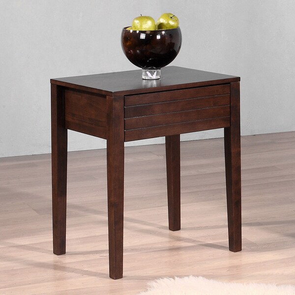 Summit Wenge Finish 1-drawer Nightstand - Overstock - 7011113