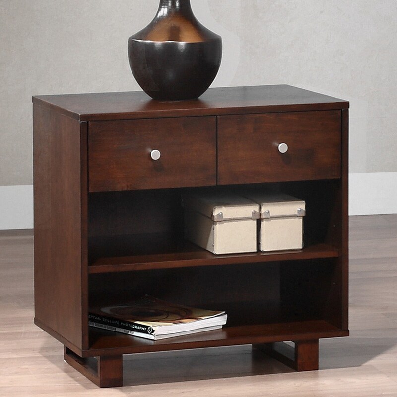 Sterling Tobacco Finish 2 drawer Nightstand Today $144.99