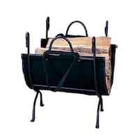 Blue Rhino Black Cast Iron Deluxe Log Holder