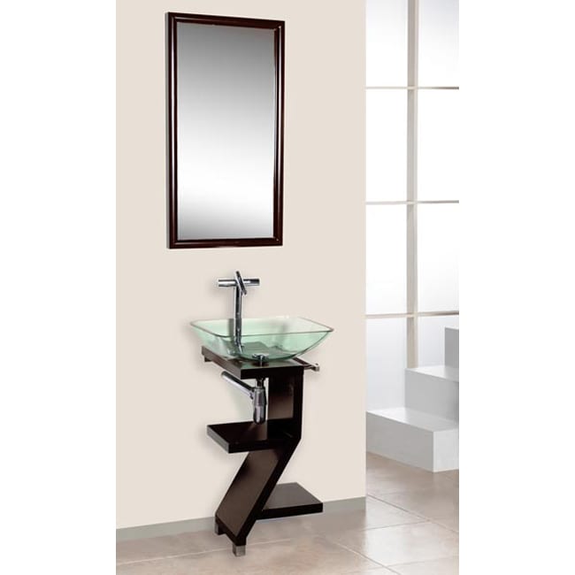 Dreamline 3 piece Contemporary Mahogany Wood Vanity Set