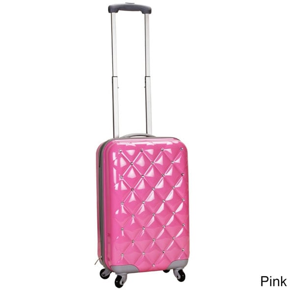 Rockland Diamond 20 inch Lightweight Hardside Spinner Carry on Luggage