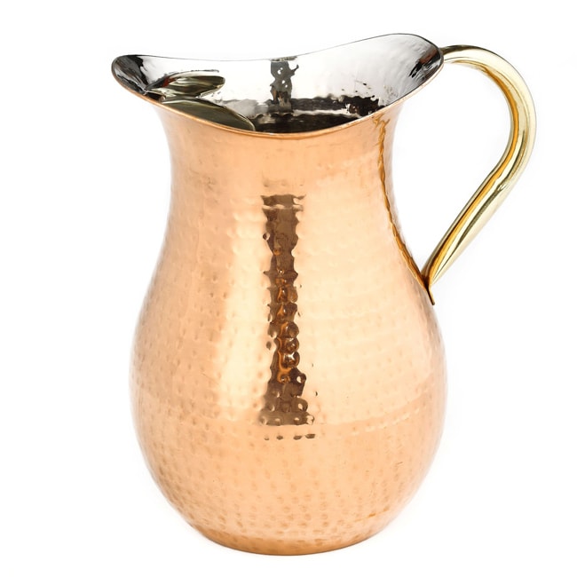 Old Dutch Hammered Copper Water Pitcher