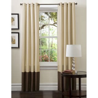 Curtains Ideas beige and brown curtains : Lush Decor Prima Brown/ Rust 84-inch Curtain Panel Pair - Free ...