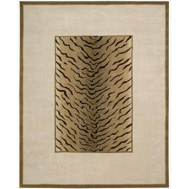 Nourison Dimensions Hand-tufted Area Rug - 7' 6" x 9' 6" - Brown - Rectangle