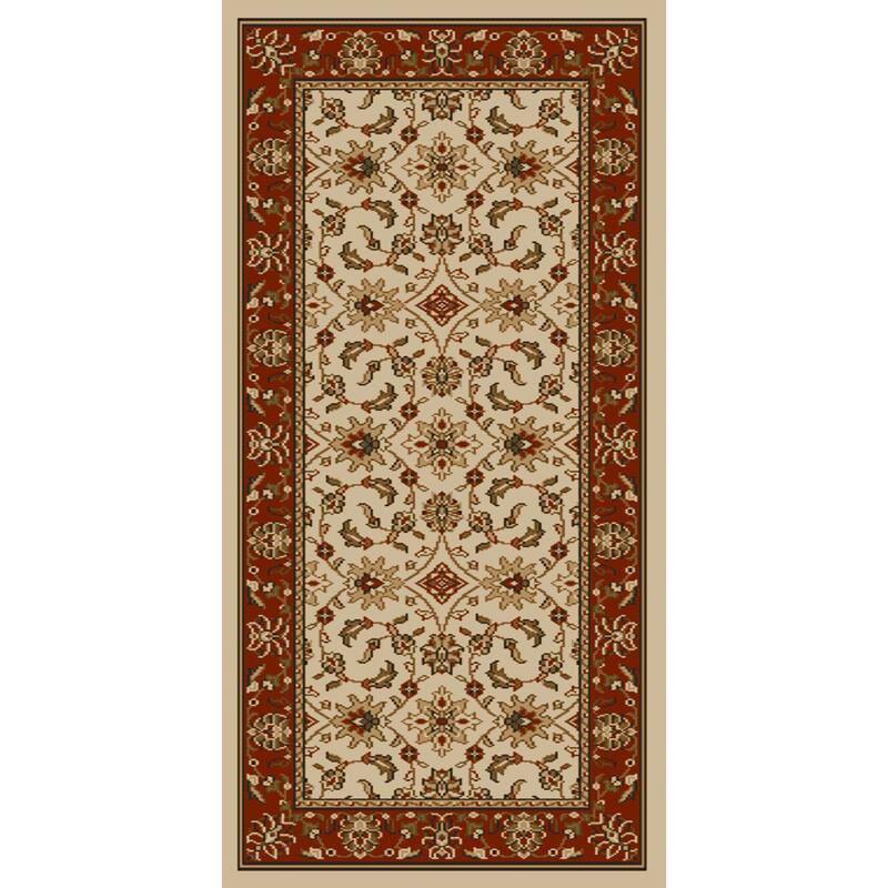 Admire Home Living Amalfi Traditional Floral Sarouk Pattern Area Rug
