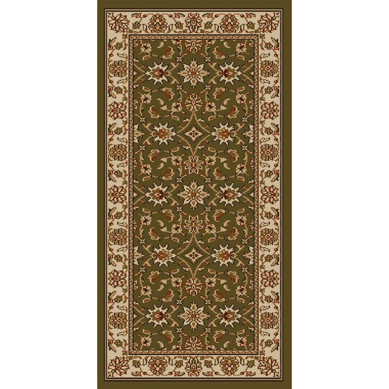 Admire Home Living Amalfi Traditional Floral Sarouk Pattern Area Rug