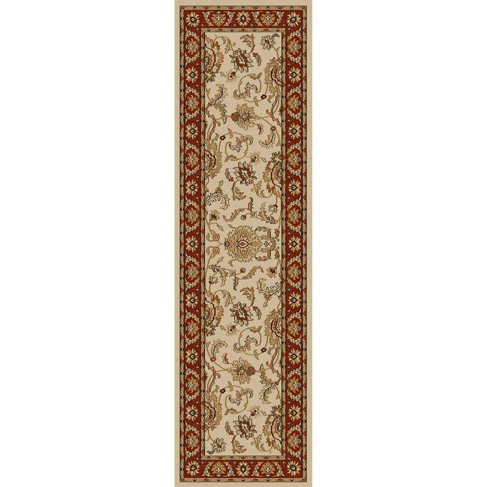 Admire Home Living Amalfi Traditional Floral Scroll Pattern Area Rug