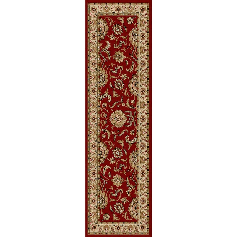 Admire Home Living Amalfi Traditional Floral Scroll Pattern Area Rug