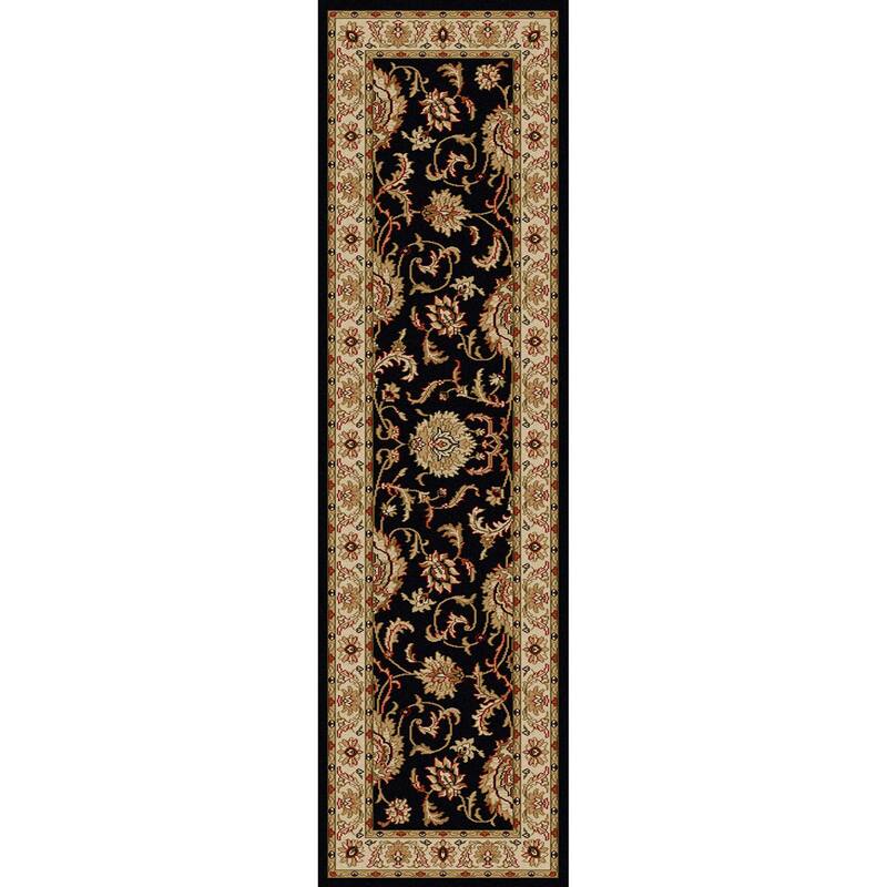 Admire Home Living Amalfi Traditional Floral Scroll Pattern Area Rug