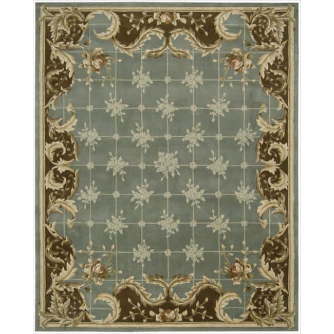Nourison Julian Hand-tufted Area Rug - 7'6" x 9'6" - Blue - Rectangle