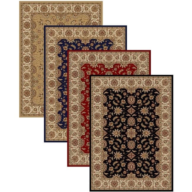 Admire Home Living Amalfi Traditional Floral Sarouk Pattern Area Rug