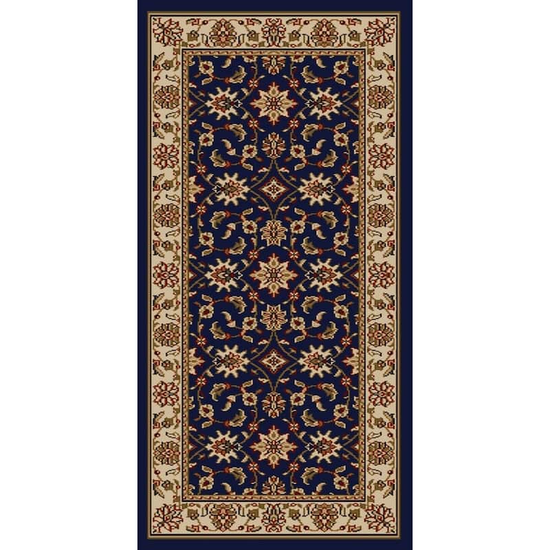Admire Home Living Amalfi Traditional Floral Sarouk Pattern Area Rug