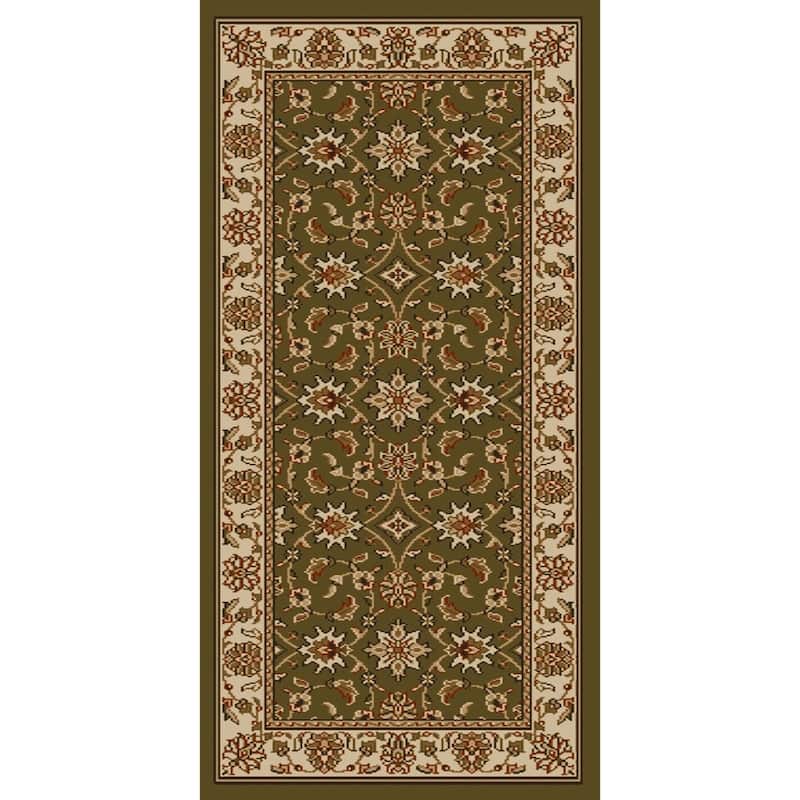 Admire Home Living Amalfi Traditional Floral Sarouk Pattern Area Rug