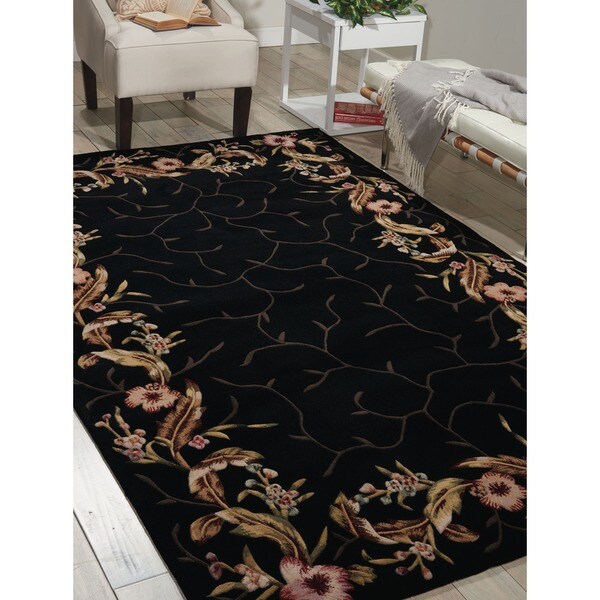 Nourison Hand-tufted Julian Black Rug - 8' x 11'