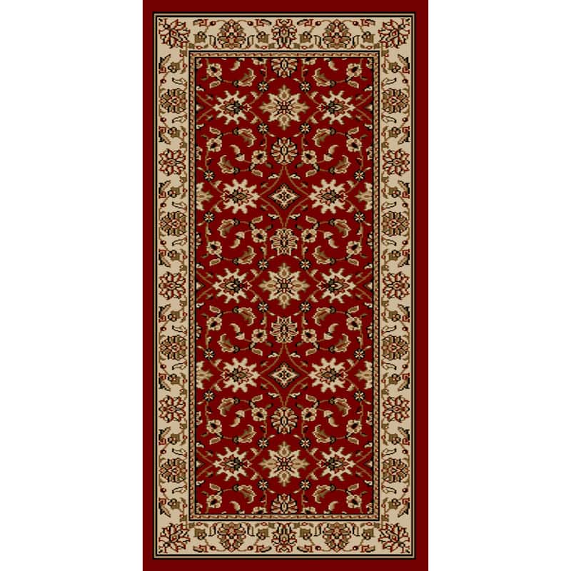 Admire Home Living Amalfi Traditional Floral Sarouk Pattern Area Rug