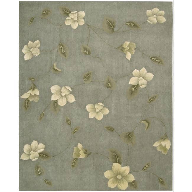 Nourison Julian Hand-tufted Area Rug - 7' 6" x 9' 6" - Grey - Rectangle