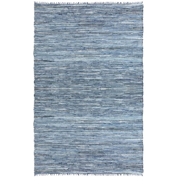 Hand Woven Matador Denim and Leather Rug (5 x 8) St Croix Trading 5x8   6x9 Rugs