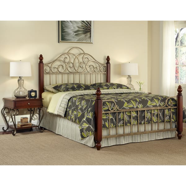 Home Styles St. Ives Queensize Bed and Two End Tables Set Overstock