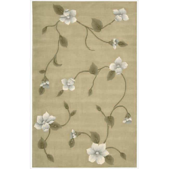 Nourison Julian Hand-tufted Area Rug - 5'3" x 8'3" - Light Gold