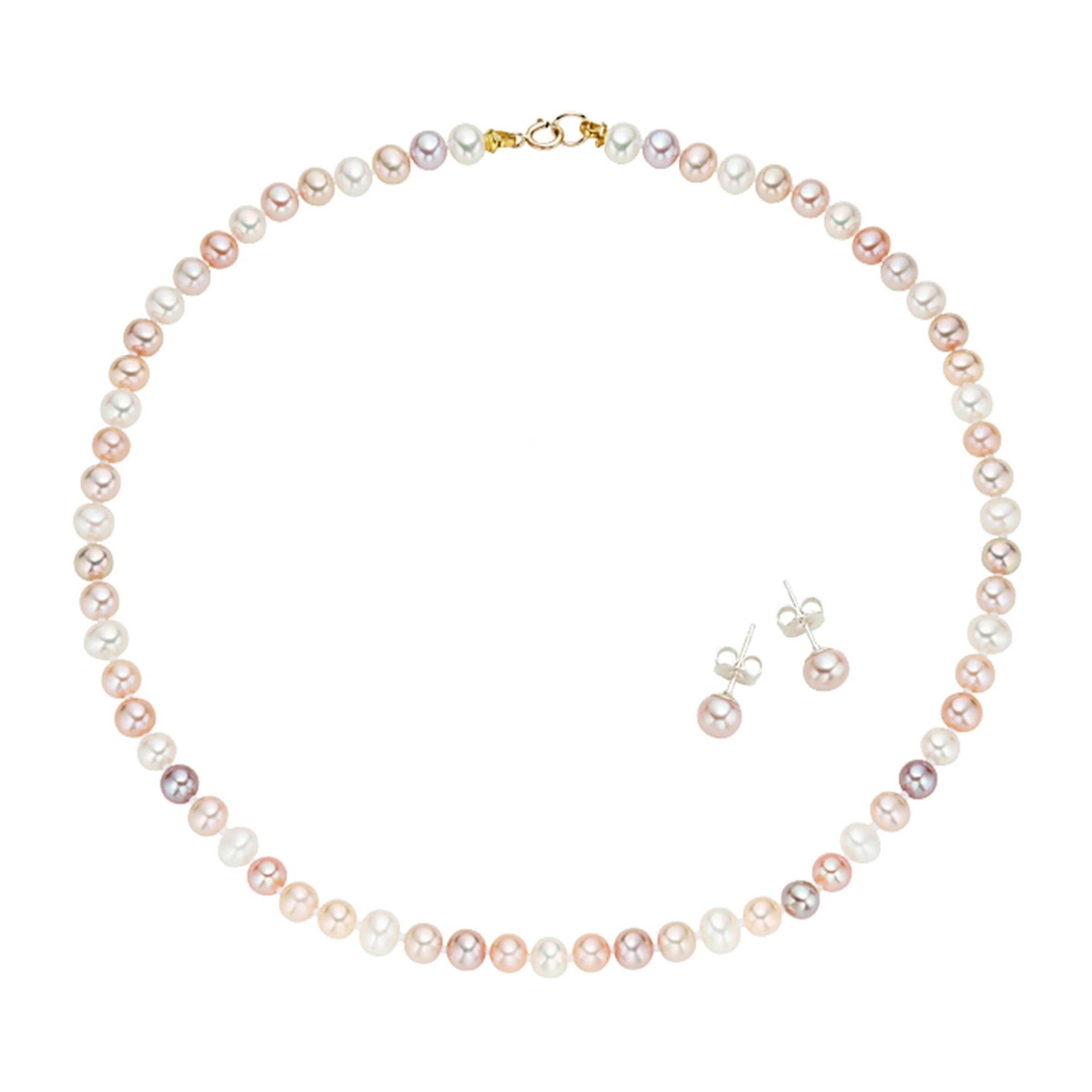 colored pearl jewelry sets