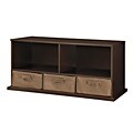 Badger Basket Espresso Storage Cubby with Baskets