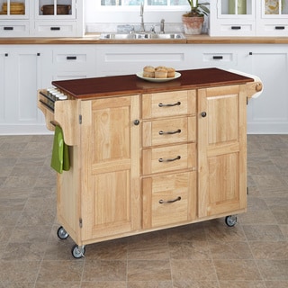 home styles natural breakfast bar kitchen cart - free shipping home styles natural breakfast bar kitchen cart - free shipping