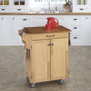 Hilo Natural Finish Oak Top Cuisine Cart