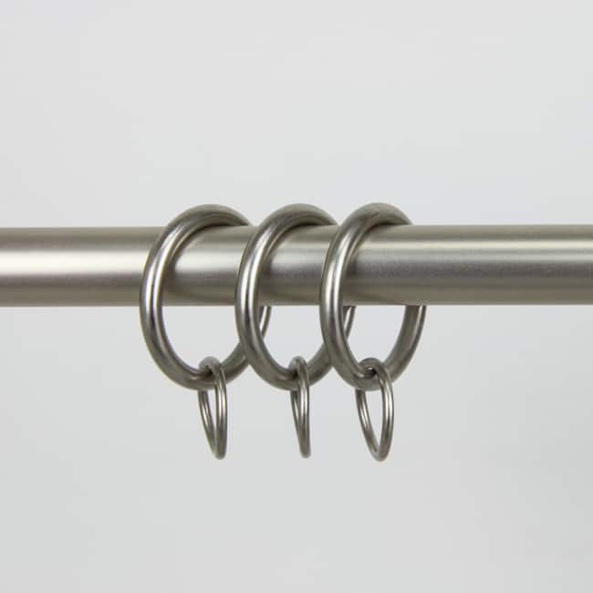 InStyleDesign Satin Nickel 1 inch Curtain Rings (Pack of 10) - n/a
