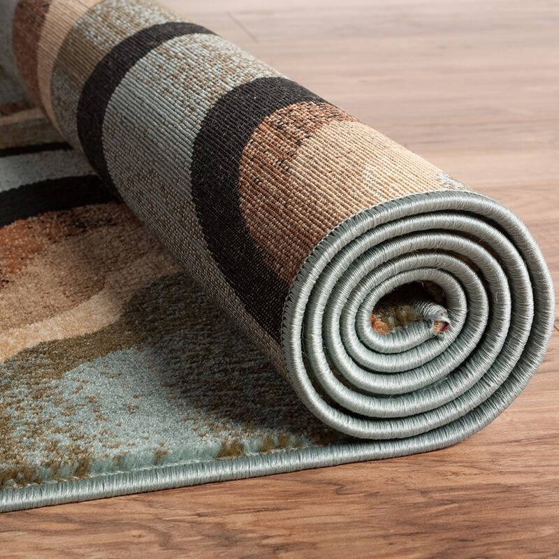 Well Woven Waves Contemporary Tone & Tone Area Rug - 9'3 x 12'6