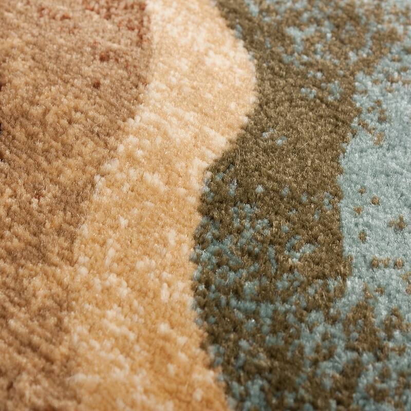 Well Woven Waves Contemporary Tone & Tone Area Rug - 9'3 x 12'6